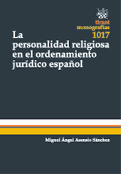 E-book, La personalidad religiosa en el ordenamiento jurídico español, Tirant lo Blanch