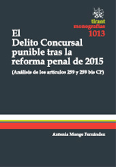 E-book, El delito concursal punible tras la reforma penal de 2015 : análisis de los artículos 259 y 259 bis CP, Tirant lo Blanch