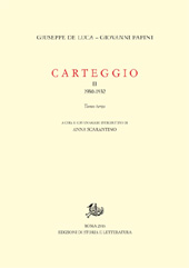 eBook, Carteggio : II : 1930-1932 : tomo terzo, Edizioni di storia e letteratura