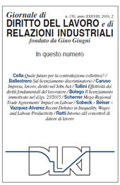 Artikel, Recent debates in inequality, wages and labour productivity, Franco Angeli
