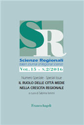 Artículo, Rafforzare l'insegnamento delle scienze regionali nell'università italiana, Franco Angeli