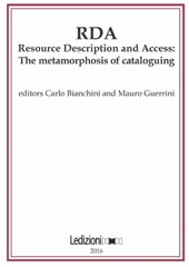 Article, New displaying models of bibliographic data and resources : cataloguing/resource description and search results, EUM-Edizioni Università di Macerata