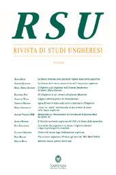 Fascicule, Rivista di studi ungheresi : XV, 2016, CSA - Casa Editrice Università La Sapienza