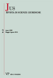 Fascicolo, Jus : rivista di scienze giuridiche : 2, 2016, Vita e Pensiero