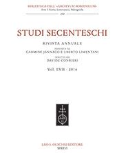 Issue, Studi Secenteschi : LVII, 2016, L.S. Olschki