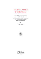Artikel, Ricordo di uno storico : Mauro Corsaro, Pisa University Press