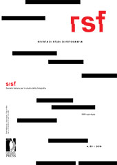 Fascículo, RSF : rivista di studi di fotografia : 3, 1, 2016, Firenze University Press