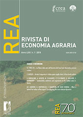 Fascicule, Rivista di economia agraria : LXXI, 1, 2016, Firenze University Press