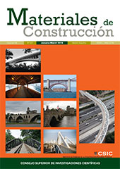Issue, Materiales de construcción : 66, 321, 1, 2016, CSIC, Consejo Superior de Investigaciones Científicas
