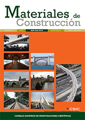 Issue, Materiales de construcción : 66, 322, 2, 2016, CSIC, Consejo Superior de Investigaciones Científicas