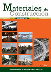 Issue, Materiales de construcción : 66, 323, 3, 2016, CSIC, Consejo Superior de Investigaciones Científicas