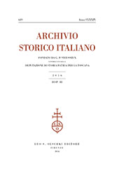 Issue, Archivio storico italiano : 649, 3, 2016, L.S. Olschki