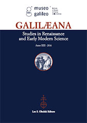 Artículo, Scienza e politica nella prima età moderna : Gianfrancesco Sagredo e Galilei, L.S. Olschki