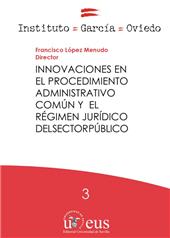 eBook, Innovaciones en el procedimiento administrativo común y el régimen jurídico del sector público, Universidad de Sevilla