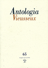 Fascicolo, Antologia Vieusseux : XXII, 65, 2016, Polistampa
