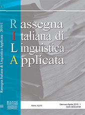 Articolo, Bibliografia dell'educazione Linguistica in Italia : aggiornamento 2015, Bulzoni