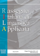 Artículo, Italiano L2 : linee per la definizione di un portfolio linguistico-professionale, Bulzoni