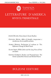 Heft, Letterature d'America : rivista trimestrale : XXXVI, 159, 2016, Bulzoni