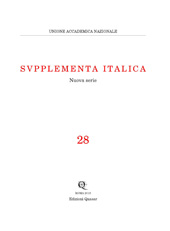 Fascicule, Supplementa italica : nuova serie : 28, 2016, Edizioni Quasar