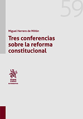 E-book, Tres conferencias sobre la reforma constitucional, Tirant lo Blanch