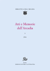 Artikel, Per una bibliografia ragionata degli ultimi studi sull'Arcadia (1991-2015), Edizioni di storia e letteratura