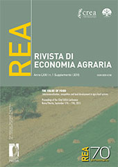 Fascículo, Rivista di economia agraria : LXXI, supplemento 1, 2016, Firenze University Press