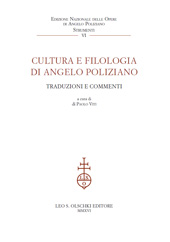 eBook, Cultura e filologia di Angelo Poliziano : traduzioni e commenti : atti del convegno di studi, Firenze 27-29 novembre 2014, L.S. Olschki