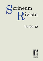 Fascicolo, Scrineum : rivista : 13, 2016, Firenze University Press
