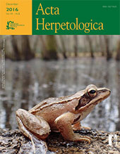 Issue, Acta herpetologica : 11, 2, 2016, Firenze University Press