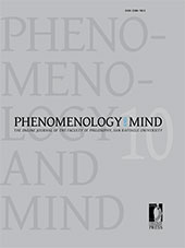 Issue, Phenomenology and Mind : 10, 1, 2016, Firenze University Press
