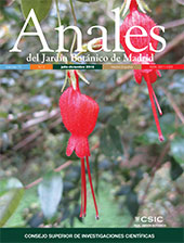 Issue, Anales del Jardín Botánico de Madrid : 73, 2, 2016, CSIC, Consejo Superior de Investigaciones Científicas