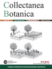 Heft, Collectanea botanica : 35, 2016, CSIC, Consejo Superior de Investigaciones Científicas