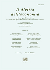 Fascicule, Il diritto dell'economia : 91, 3, 2016, Enrico Mucchi Editore