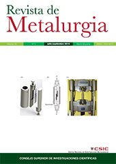 Issue, Revista de metalurgia : 52, 3, 2016, CSIC, Consejo Superior de Investigaciones Científicas