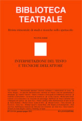 Fascículo, Biblioteca teatrale : rivista trimestrale di studi e ricerche sullo spettacolo : 113/114, 1, 2015, Bulzoni