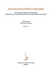 Artículo, Franco Sacchetti e la lingua del Trecentonovelle : a proposito del testo base, Salerno
