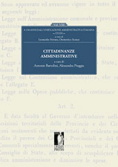 E-book, A 150 anni dall'unificazione amministrativa italiana : studi : vol. VIII : Cittadinanze amministrative, Firenze University Press