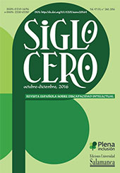 Fascículo, Siglo Cero : Revista Española sobre Discapacidad Intelectual : 47, 4, 2016, Ediciones Universidad de Salamanca