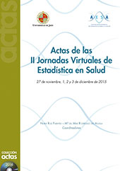 E-book, Actas de las II Jornadas Virtuales de Estadística en Salud : 27 de noviembre, 1, 2 y 3 de diciembre de 2015, Universidad de Jaén