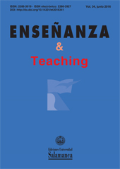 Issue, Enseñanza & Teaching : 34, 1, 2016, Ediciones Universidad de Salamanca
