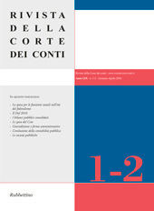 Articolo, Corte dei Conti : inaugurazione dell'anno giudiziario 2016 : relazione orale del Presidente, Rubbettino