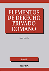 eBook, Elementos de derecho privado romano, D'Ors, J. Á., EUNSA