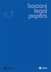 Fascicule, Bocconi Legal Papers : 7, 7, 2016, Egea