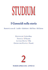 Fascicule, Studium : rivista bimestrale : 112, 2, 2016, Studium