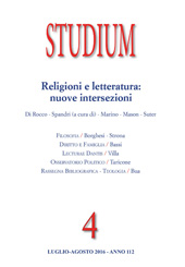 Fascículo, Studium : rivista bimestrale : 112, 4, 2016, Studium