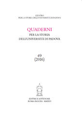 Issue, Quaderni per la storia dell'università di Padova : 49, 2016, Antenore