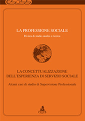 Articolo, Supervisione professionale e coordinamento delle prestazioni professionali dell'Assistente Sociale : unitarietà metodologica e strutturazione gerarchica di Servizio Sociale Professionale, CLUEB