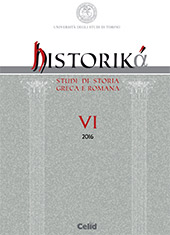 Heft, Historikà : studi di storia greca e romana : VI, 2016, Celid