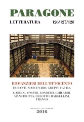 Fascicolo, Paragone : rivista mensile di arte figurativa e letteratura. Letteratura : LXVII, 126/127/128, 2016, Mandragora