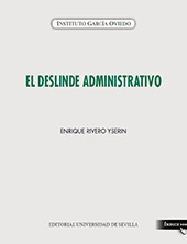 E-book, El deslinde administrativo, Rivero Yserin, Enrique, Universidad de Sevilla
